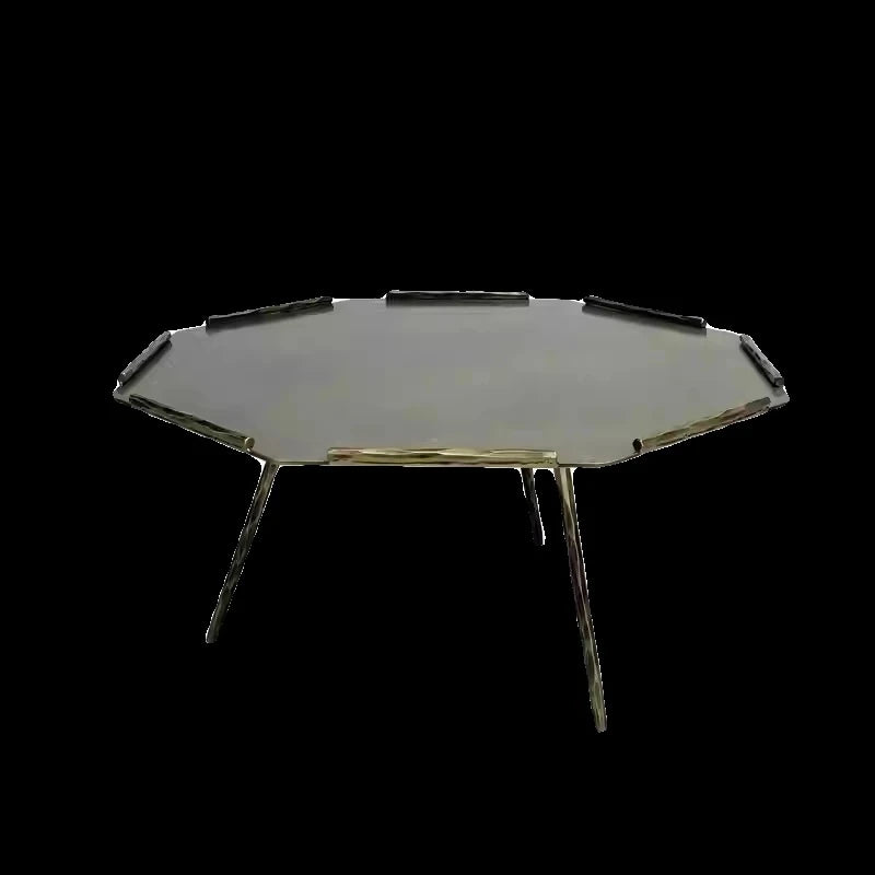 Stylish Octagonal Coffee Table Set - Modern Metal Accent Tables for Living Room Decor hmsf-4679