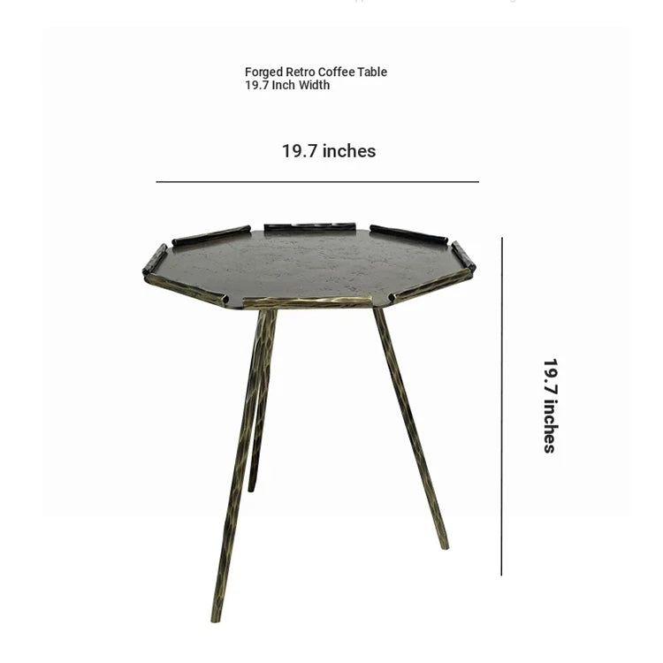 Stylish Octagonal Coffee Table Set - Modern Metal Accent Tables for Living Room Decor hmsf-4679