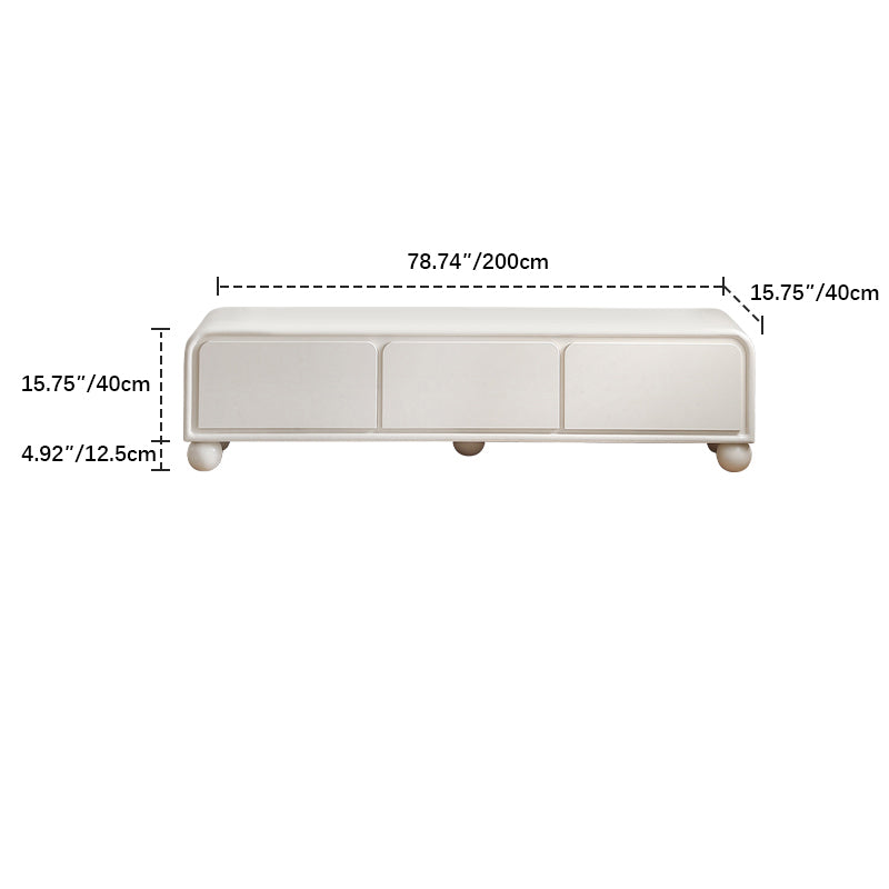 Stylish Oak Pine Multi-Layer TV Stand - Modern White Entertainment Center hqlw-4024