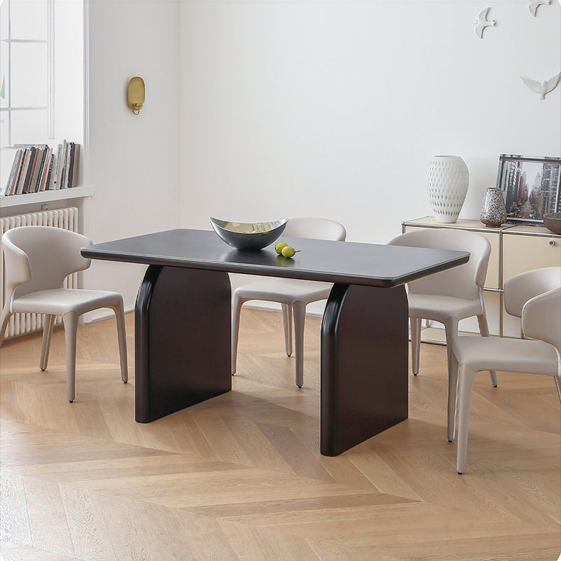 Modern Dining Table - Stylish Ceramic Stone & Stainless Steel Design for Your Home hqlw-4041