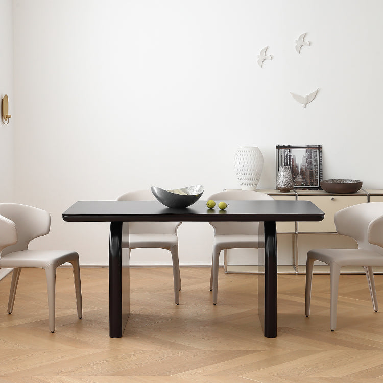 Modern Dining Table - Stylish Ceramic Stone & Stainless Steel Design for Your Home hqlw-4041