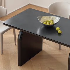 Modern Dining Table - Stylish Ceramic Stone & Stainless Steel Design for Your Home hqlw-4041