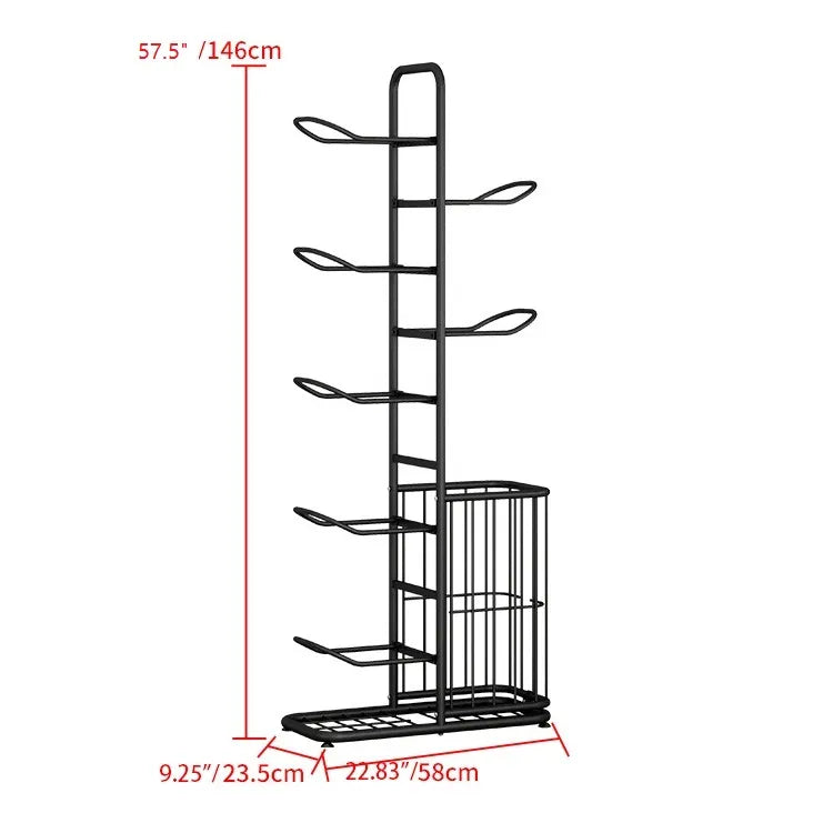 Multi-Tier Sports Storage Rack for Ball & Equipment Organization - hsen-2027