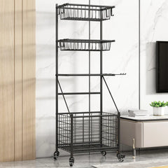 Adjustable Sports Equipment Rack with Wheels for Home and Garage Organization hsen-2033