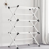 Sturdy Metal Clothes Drying Rack with Multiple Tiers for Optimal Space Saving hsen-2034