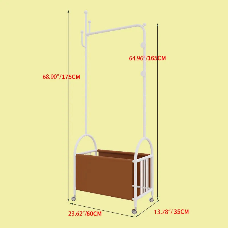 Stylish Faux Leather Coat Hanger with Storage & Hooks for Modern Homes hsj-2248