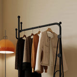 Stylish Metal Wood Coat Hanger with Storage Cabinet - Modern Entryway Organizer hsj-2250