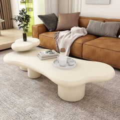 Modern Minimalist Concrete Coffee Table - Stylish Living Room Accent Piece hsj-2251