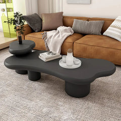 Modern Minimalist Concrete Coffee Table - Stylish Living Room Accent Piece hsj-2251