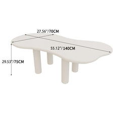 Sleek White Oval Dining Table - Elegant Centerpiece for Modern Homes hsj-2254