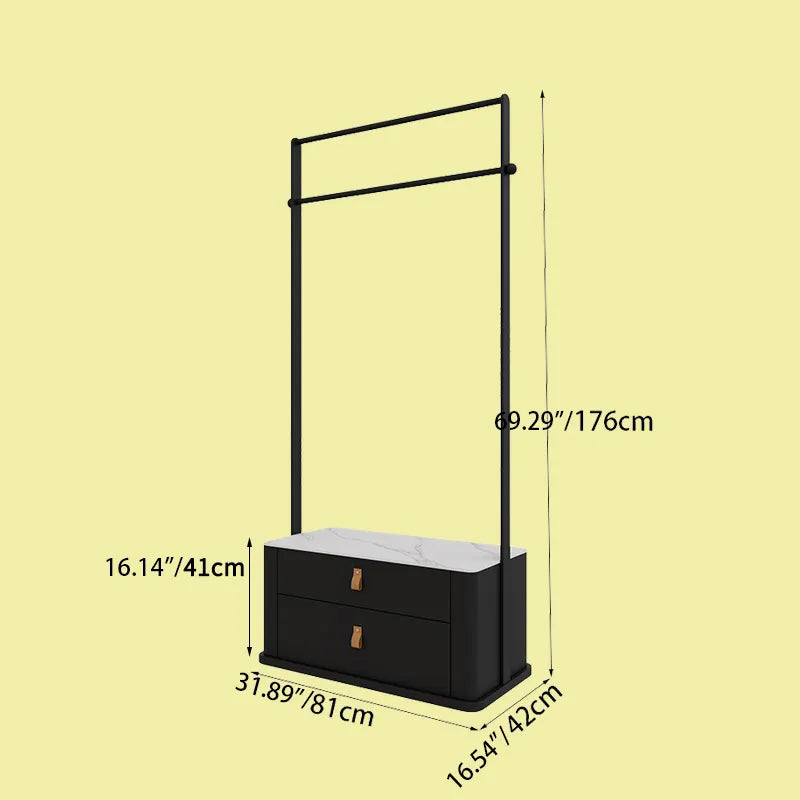 Stylish Coat Hanger with Sintered Stone Base - Elegant Home Organizer hsj-2268