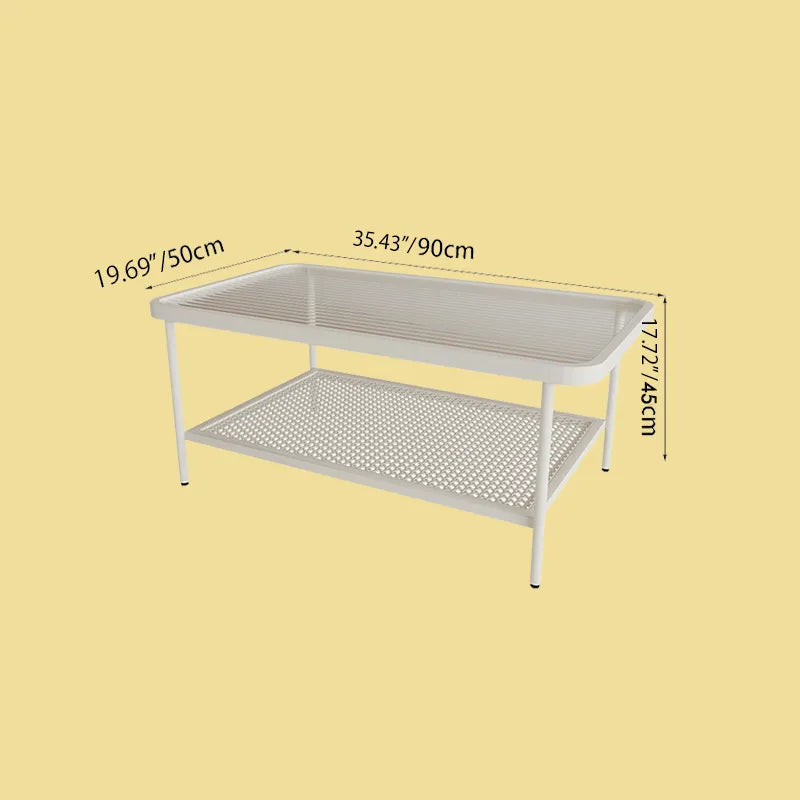 Modern Tempered Glass Coffee Table hsj-2271 - Sleek Design for Stylish Living Rooms