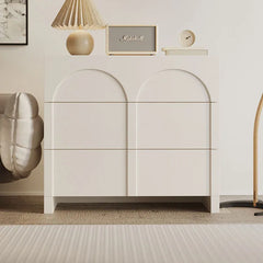 Modern Ash Wood Cabinet with Arched Design - Stylish Storage Solution hsj-2273