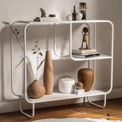 Modern White Metal Storage Rack - Sleek Design for Stylish Organization hsj-2275 | Functional Home Storage Solution