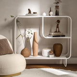 Modern White Metal Storage Rack - Sleek Design for Stylish Organization hsj-2275 | Functional Home Storage Solution