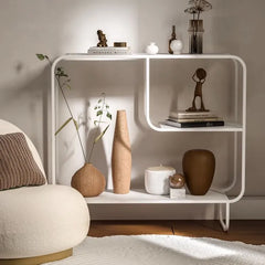 Modern White Metal Storage Rack - Sleek Design for Stylish Organization hsj-2275 | Functional Home Storage Solution