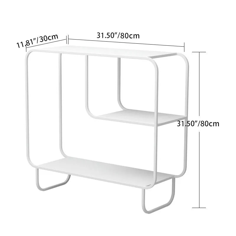 Modern White Metal Storage Rack - Sleek Design for Stylish Organization hsj-2275 | Functional Home Storage Solution