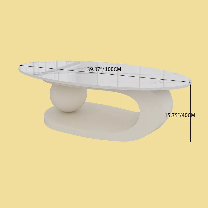 Sleek Sintered Stone Coffee Table hsj-2276 for Modern Living Room Decor