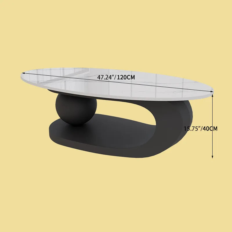 Sleek Sintered Stone Coffee Table hsj-2276 for Modern Living Room Decor