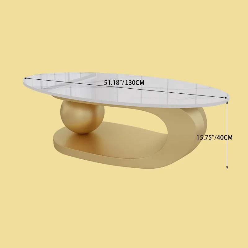 Sleek Sintered Stone Coffee Table hsj-2276 for Modern Living Room Decor
