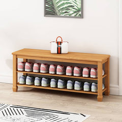 Bamboo Storage Rack - Stylish Natural Wood Finish for Home Organization hsl-102