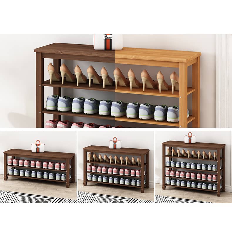 Bamboo Storage Rack - Stylish Natural Wood Finish for Home Organization hsl-102