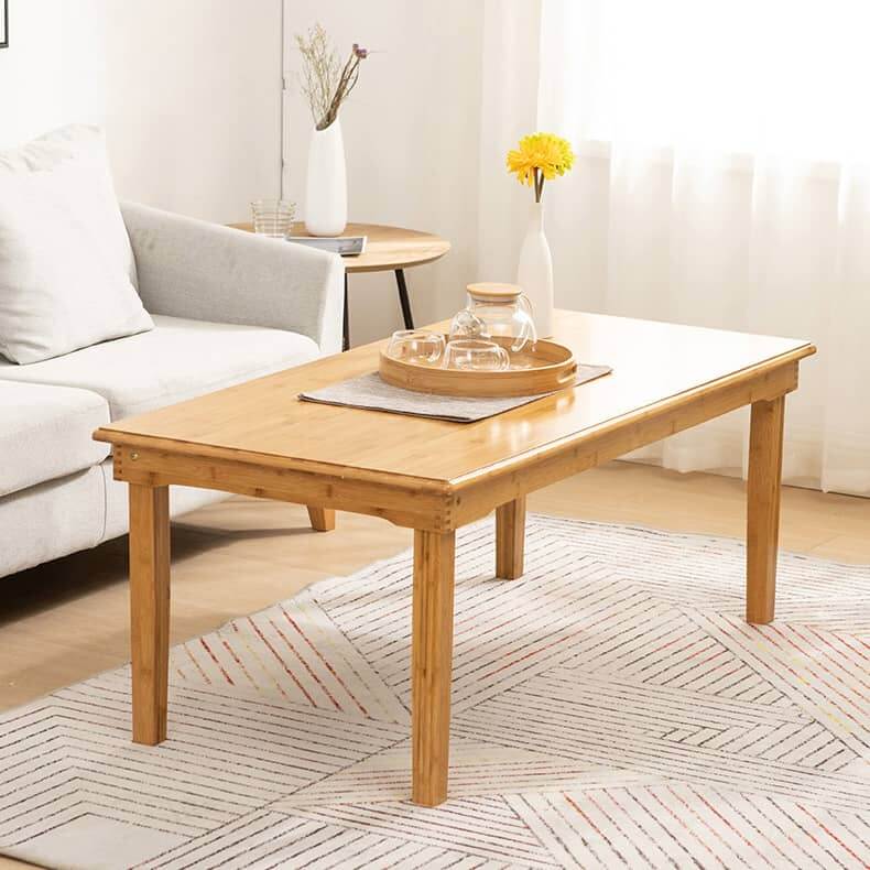 Rectangular Bamboo Coffee Table - Simple Style for LIvingroom hsl-125