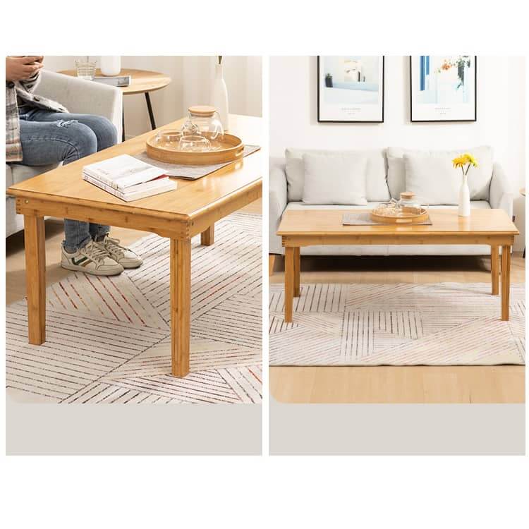 Rectangular Bamboo Coffee Table - Simple Style for LIvingroom hsl-125