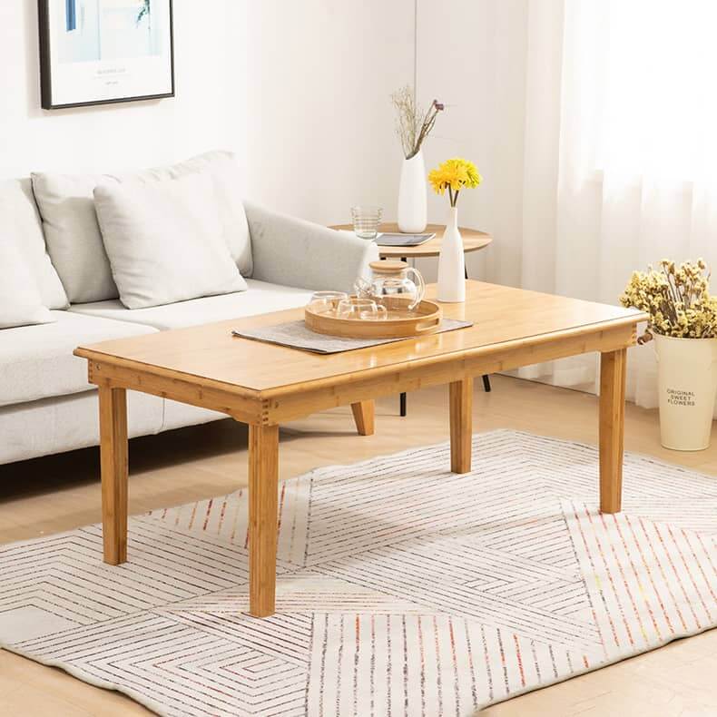 Rectangular Bamboo Coffee Table - Simple Style for LIvingroom hsl-125