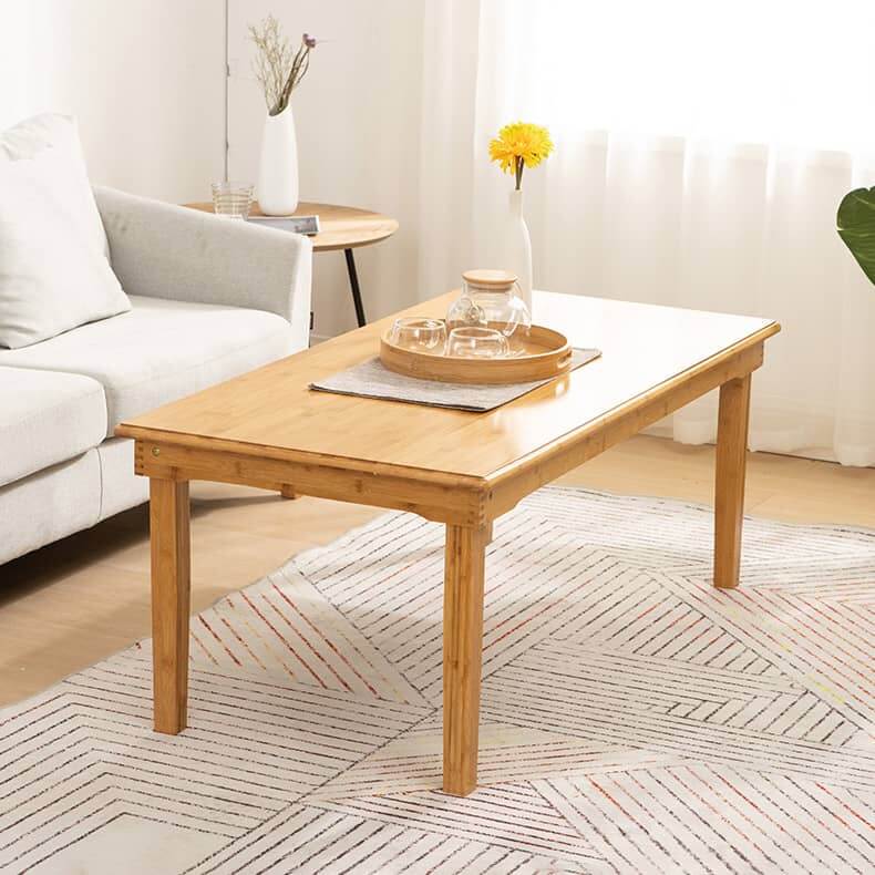 Rectangular Bamboo Coffee Table - Simple Style for LIvingroom hsl-125