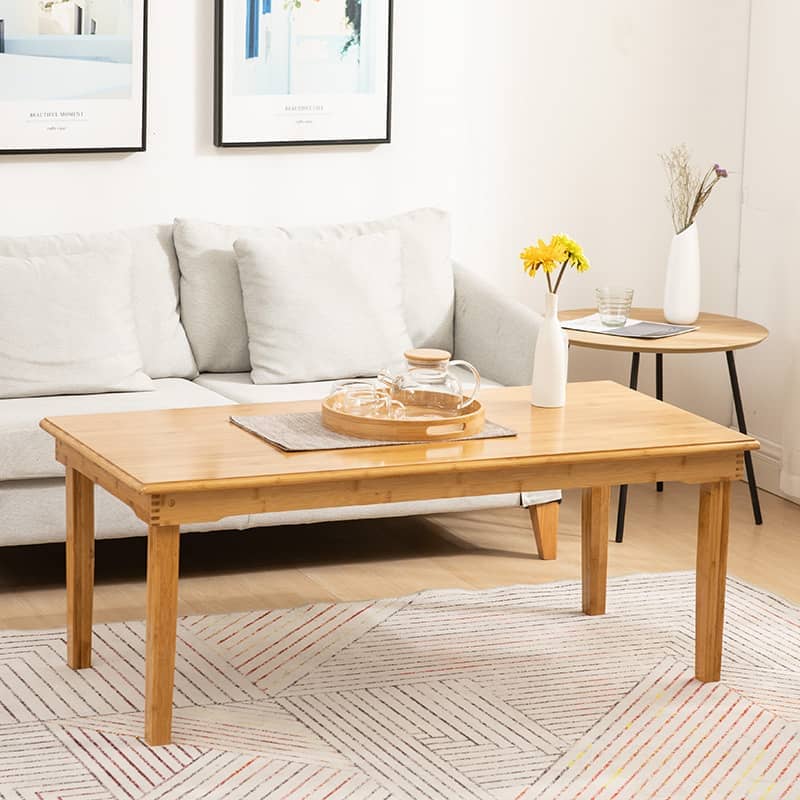 Rectangular Bamboo Coffee Table - Simple Style for LIvingroom hsl-125