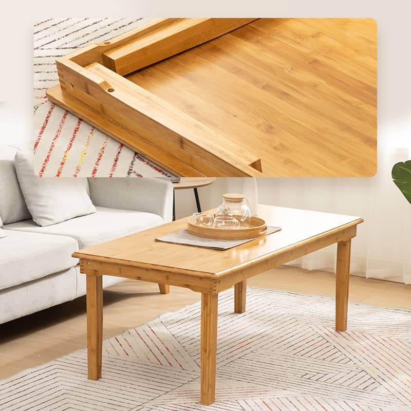 Rectangular Bamboo Coffee Table - Simple Style for LIvingroom hsl-125