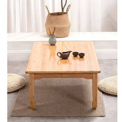 Rectangular Bamboo Coffee Table  in Natural Wood Color - Perfect for Any Home Decor hsl-126