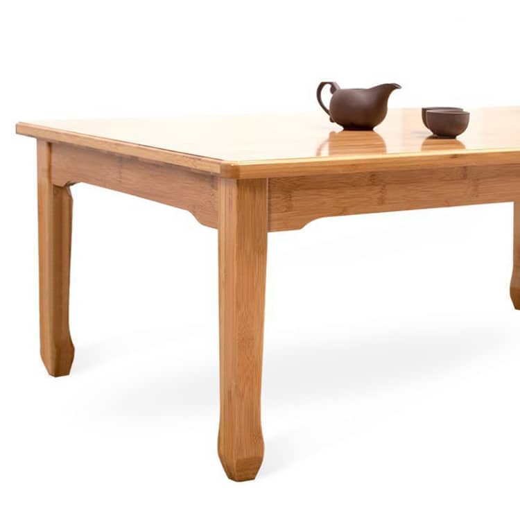 Rectangular Bamboo Coffee Table  in Natural Wood Color - Perfect for Any Home Decor hsl-126