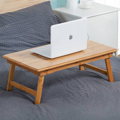 Rectangular Bamboo Coffee Table with Foldable Legs - Perfect for Modern Living Spaces hsl-127