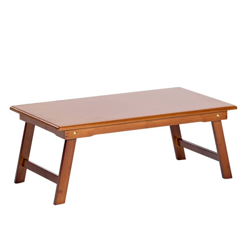 Rectangular Bamboo Coffee Table with Foldable Legs - Perfect for Modern Living Spaces hsl-127