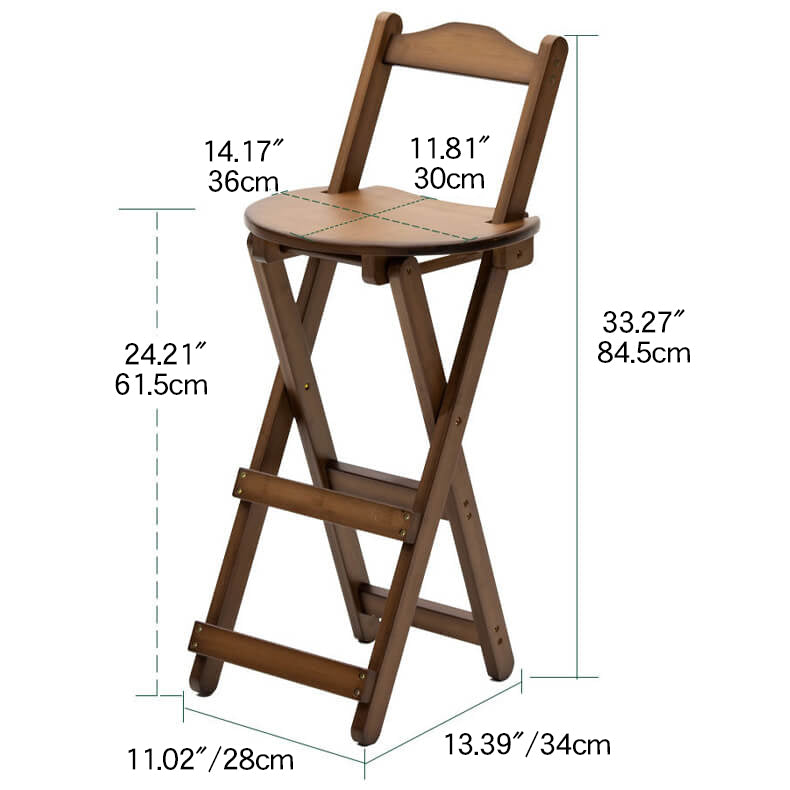 Stylish Dark Brown Bamboo Chair | Natural Wood Finish hsl-131