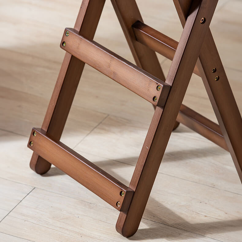 Stylish Dark Brown Bamboo Chair | Natural Wood Finish hsl-131