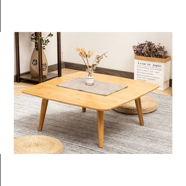 Square Bamboo Coffee Table with Foldable Legs – Modern and simple for Livingroom hsl-134