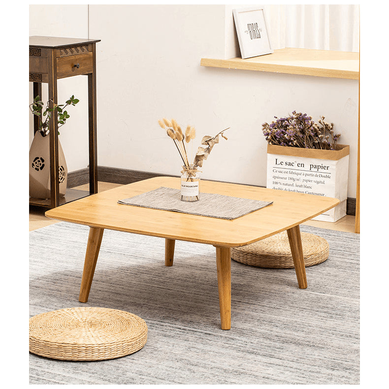 Square Bamboo Coffee Table with Foldable Legs – Modern and simple for Livingroom hsl-134