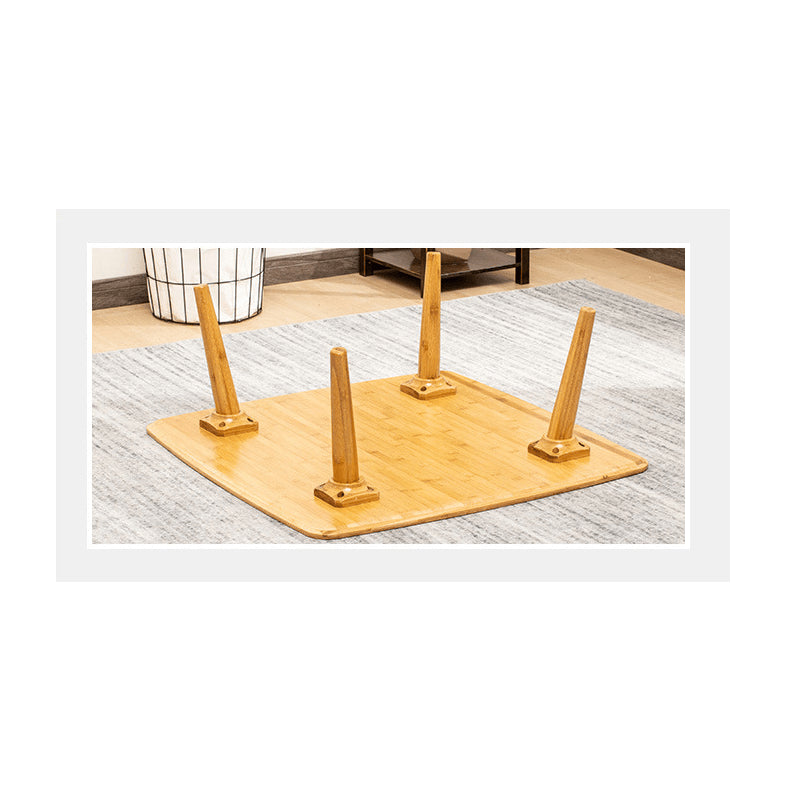 Square Bamboo Coffee Table with Foldable Legs – Modern and simple for Livingroom hsl-134