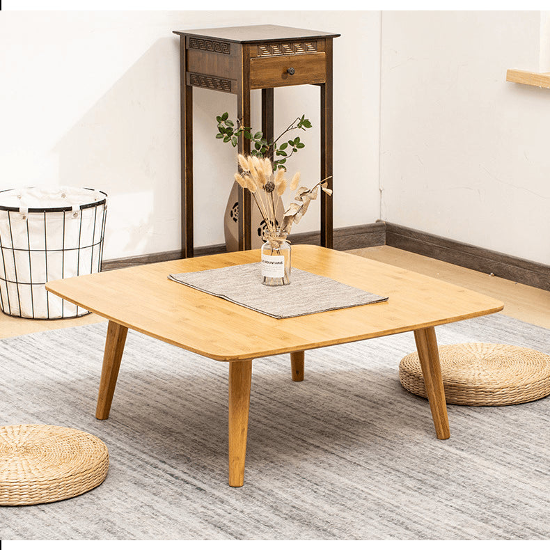 Square Bamboo Coffee Table with Foldable Legs – Modern and simple for Livingroom hsl-134