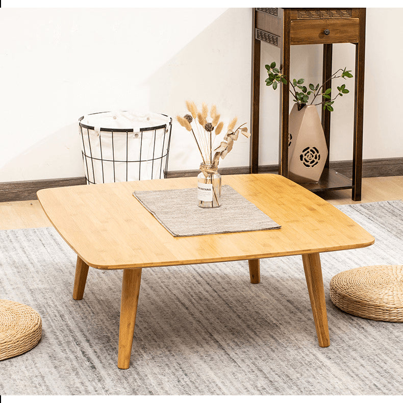 Square Bamboo Coffee Table with Foldable Legs – Modern and simple for Livingroom hsl-134