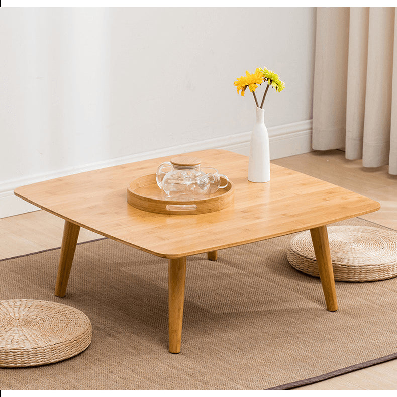 Square Bamboo Coffee Table with Foldable Legs – Modern and simple for Livingroom hsl-134