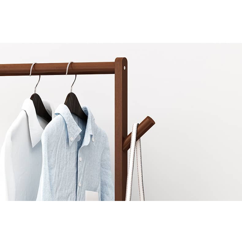 Elegant Brown Bamboo Coat Hanger - Strong & Stylish Clothing Organizer hsl-135