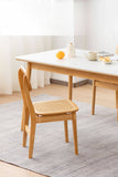 Minimalistic Bamboo Dining Chair with Durable ABS Resin for Diningroom hsl-70