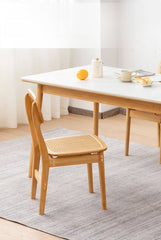 Minimalistic Bamboo Dining Chair with Durable ABS Resin for Diningroom hsl-70