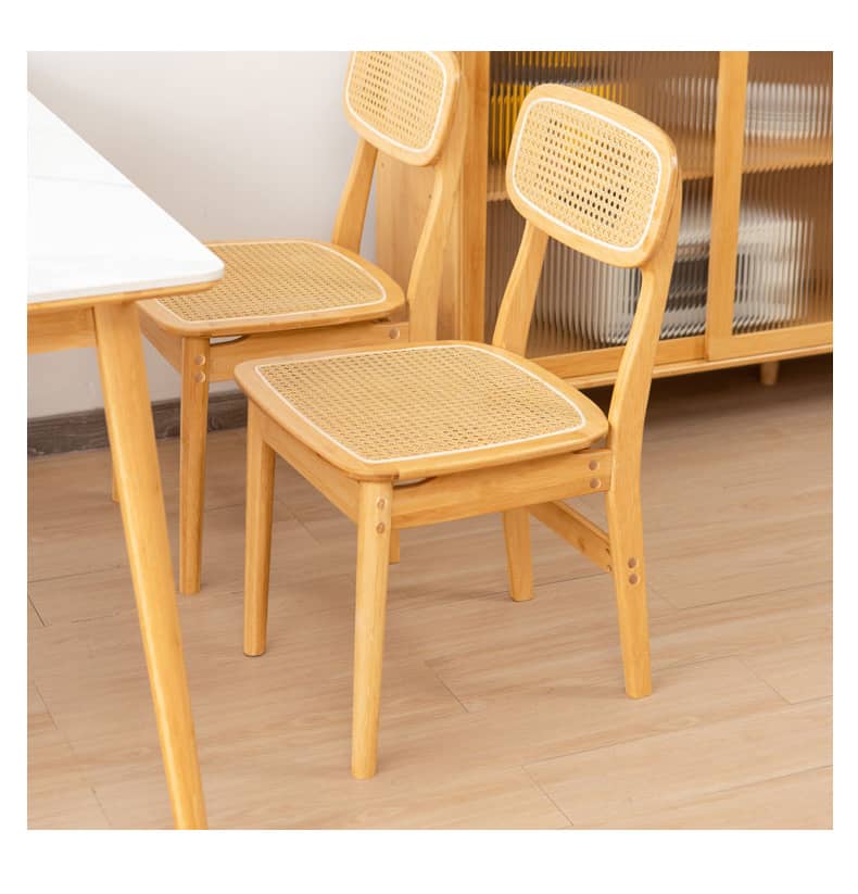 Minimalistic Bamboo Dining Chair with Durable ABS Resin for Diningroom hsl-70