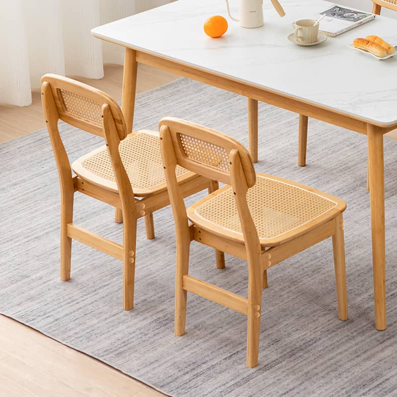 Minimalistic Bamboo Dining Chair with Durable ABS Resin for Diningroom hsl-70