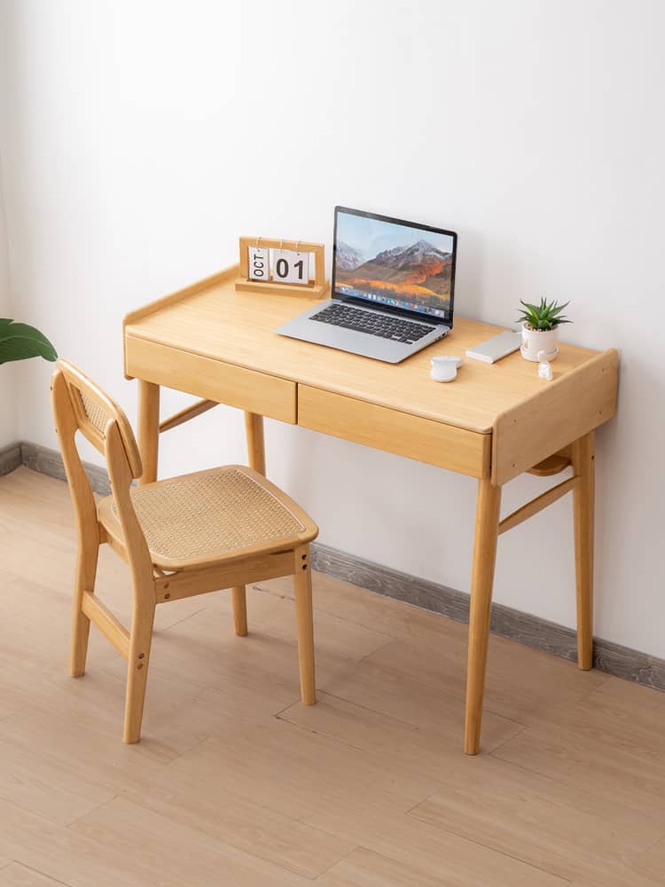 Elegant Natural Bamboo Wood Desk - Premium Quality for Modern Homes hsl-71